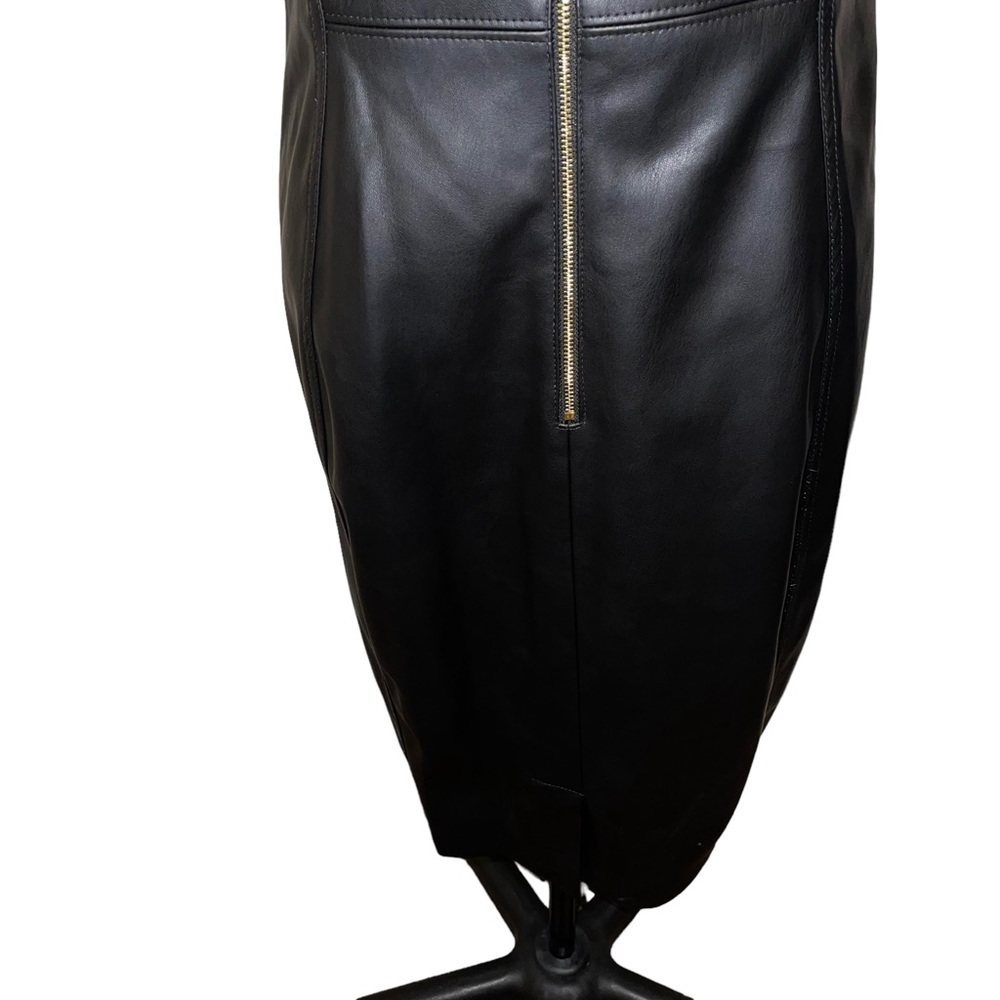 NWT Calvin Klein Women Faux Leather Dress Size 10 - Picture 11 of 13